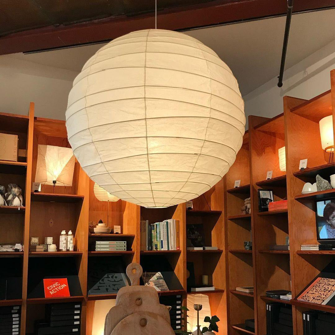 Luna Pendant Light Japanese Paper Globe - Neutralighting