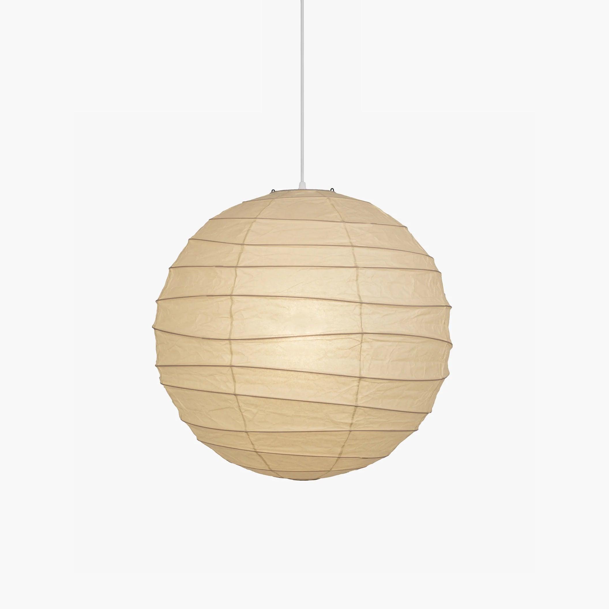 Luna Pendant Light Japanese Paper Globe - Neutralighting