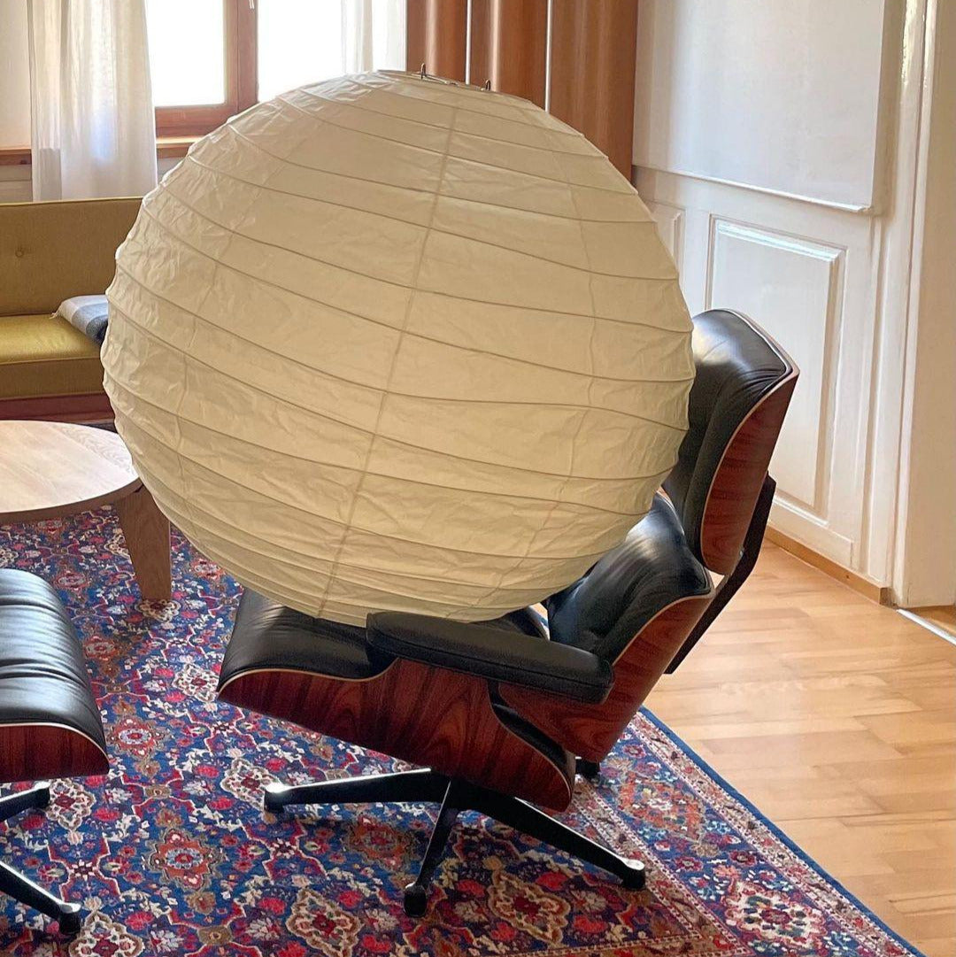 Luna Pendant Light Japanese Paper Globe - Neutralighting