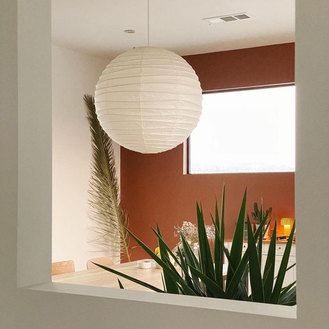 Luna Pendant Light Japanese Paper Globe - Neutralighting