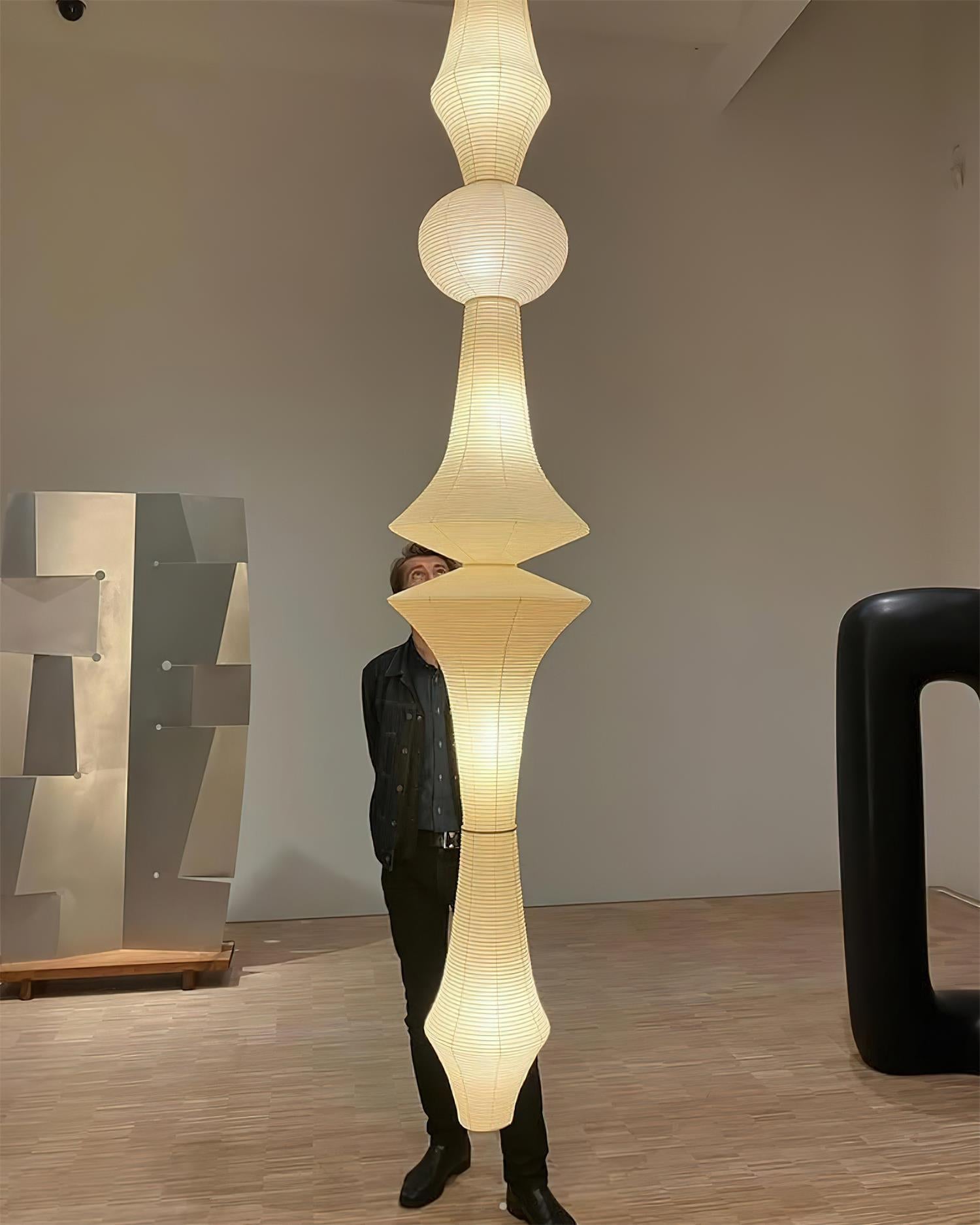 Zyora Sculptural Paper Pendant Lamp - Neutralighting