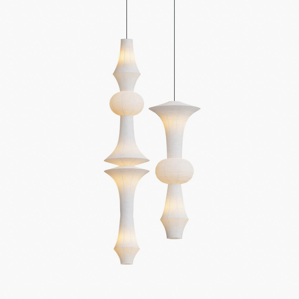 Zyora Sculptural Paper Pendant Lamp - Neutralighting