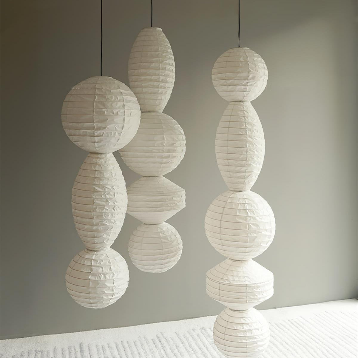 Nami Pendant Light Paper Lantern Wabi-sabi - Neutralighting