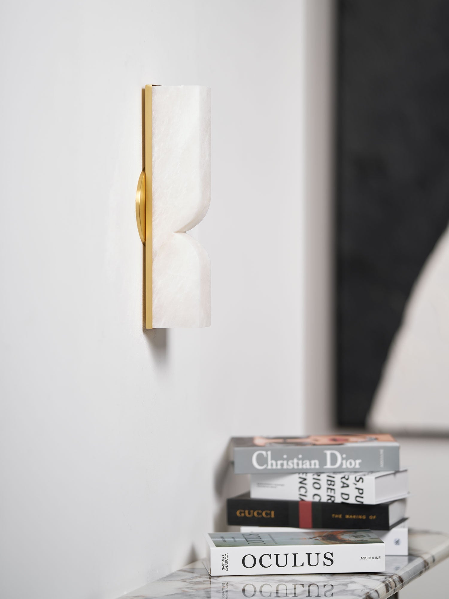 Lunaris Alabaster Rectangular Wall Lamp - Neutralighting