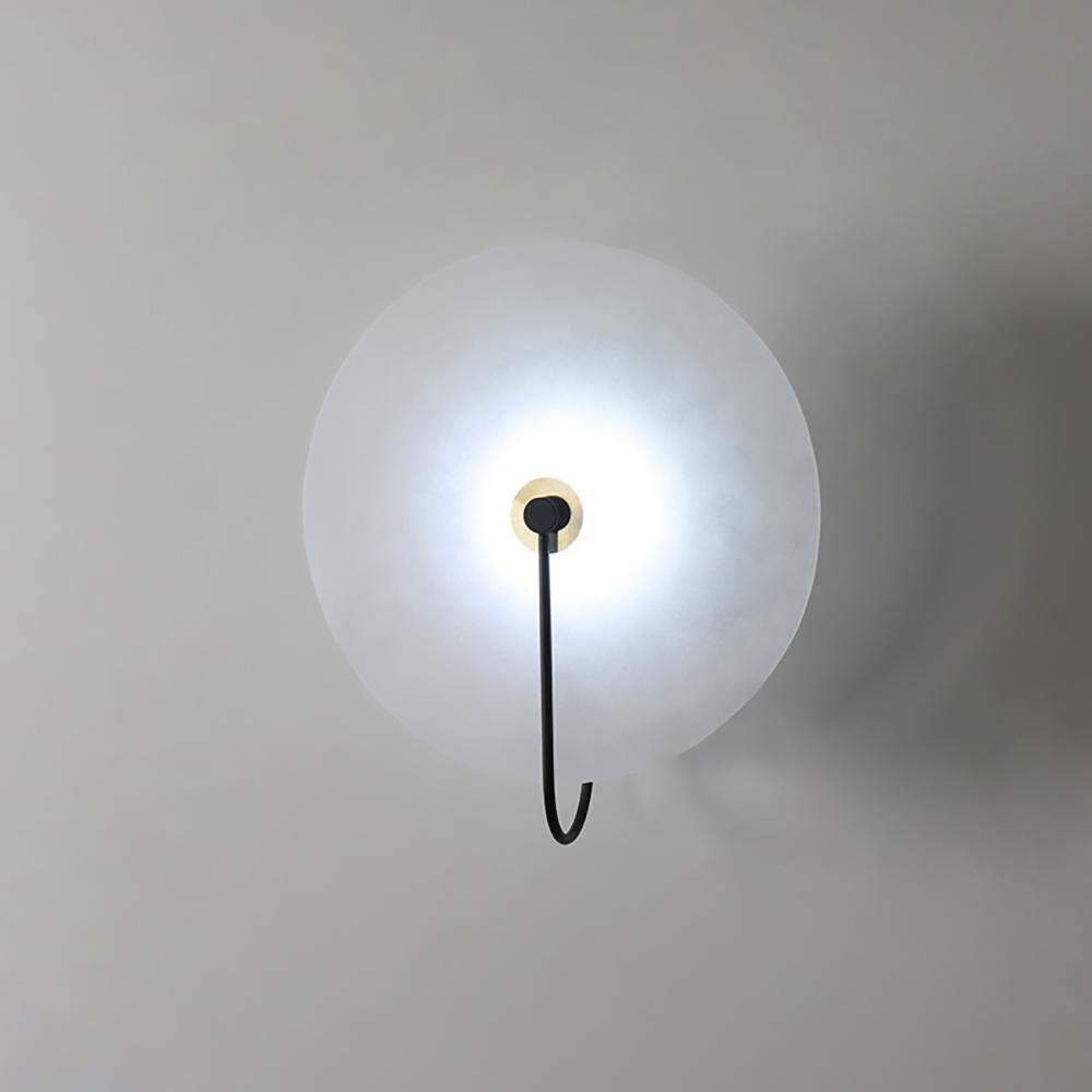 Kristy Alabaster LED Wall Lamp Round Iconic Circular - Neutralighting