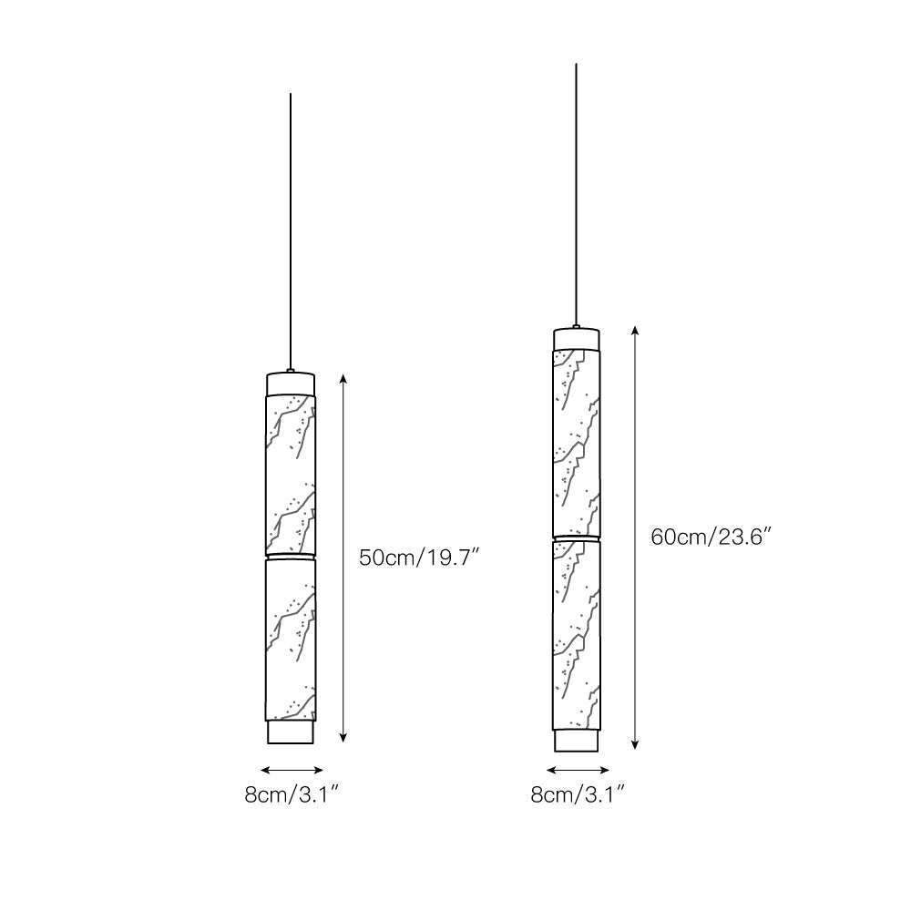 Plotuvyi Modern Strip Alabaster Pendant Light - Neutralighting