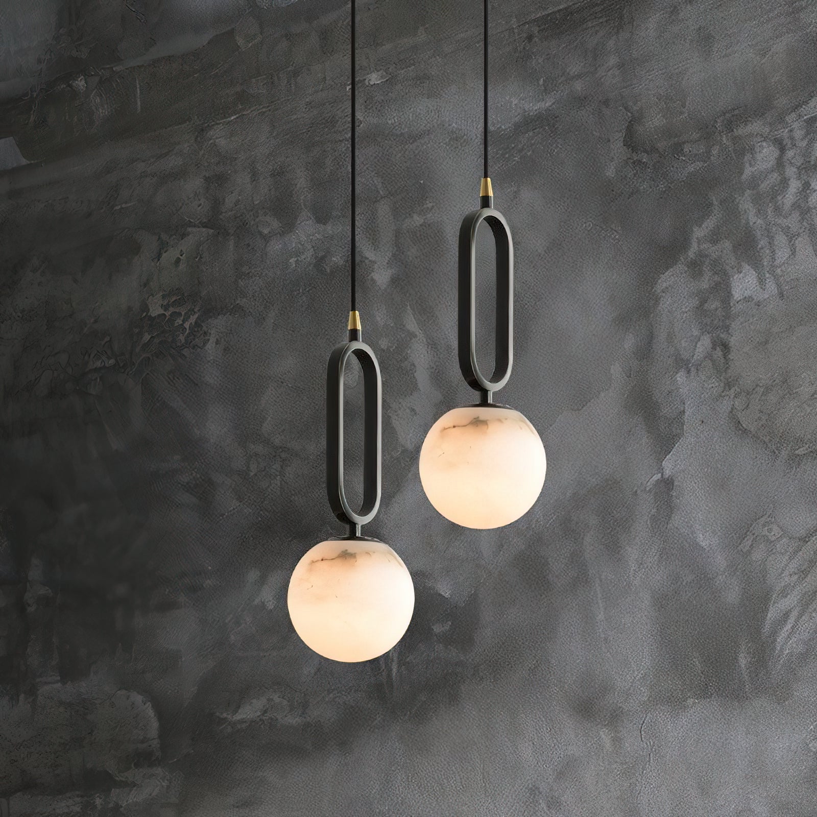 Gloruvyd Minimalist Ball Alabaster Pendant Light - Neutralighting