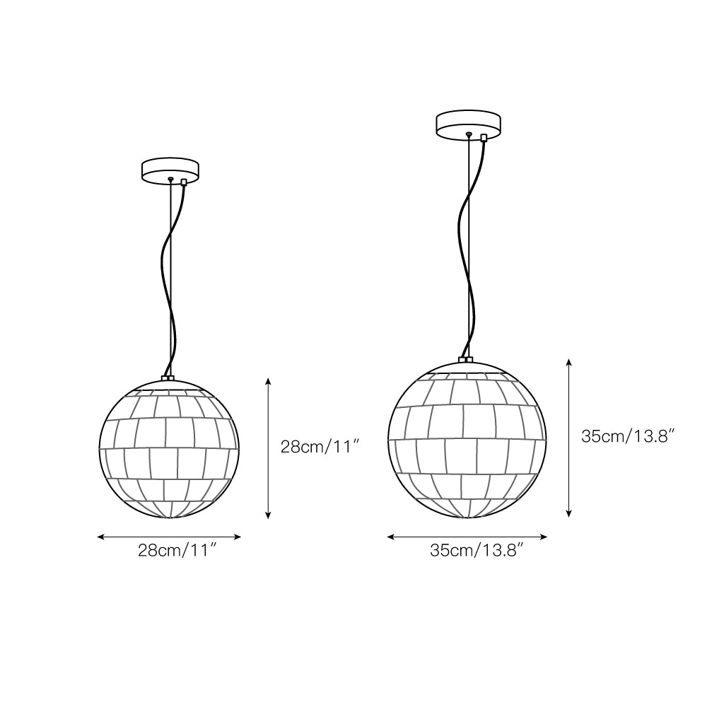 Fljotuvye Modern Ball Alabaster Pendant Light - Neutralighting