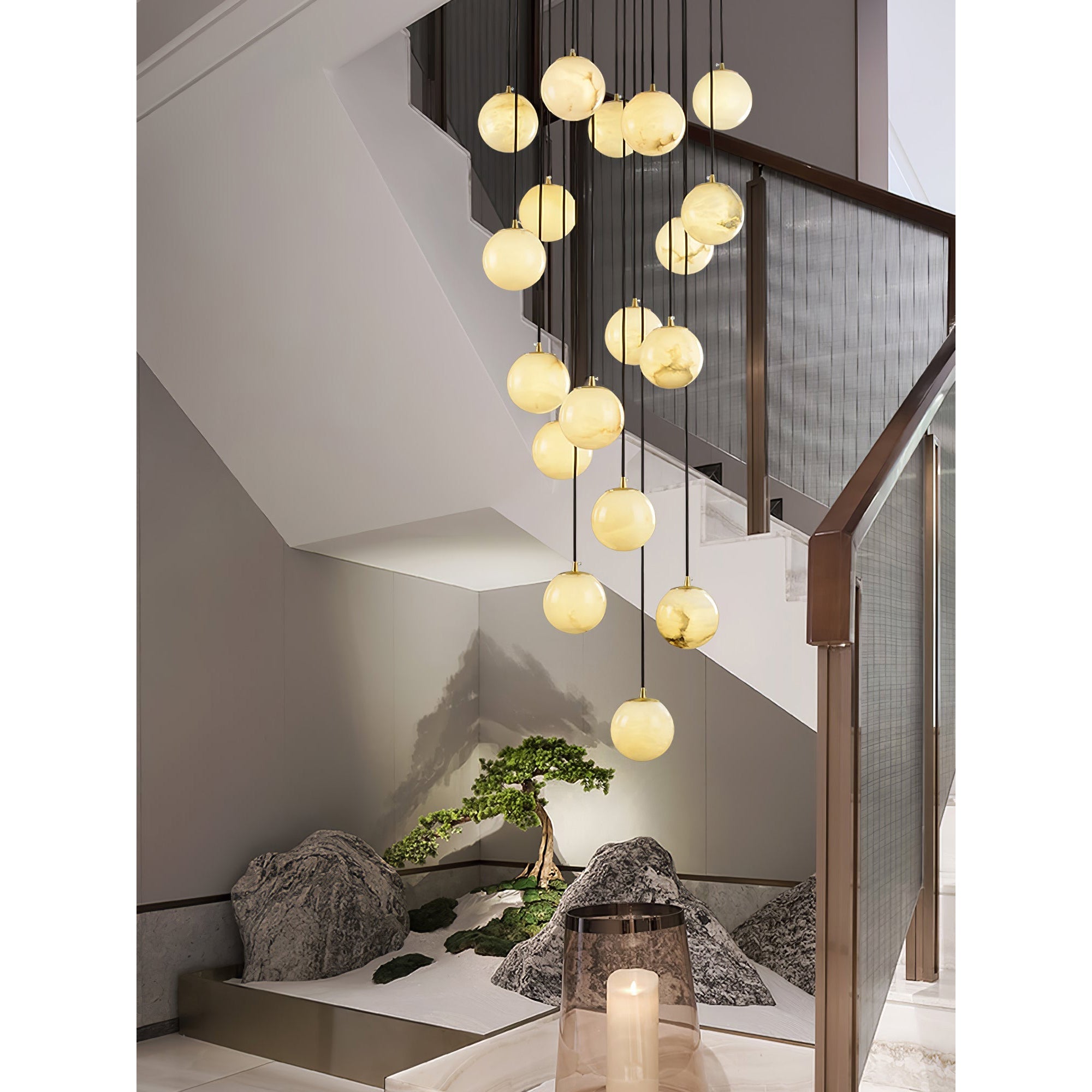 Alabaster Chandelier Balls Cluster - Neutralighting