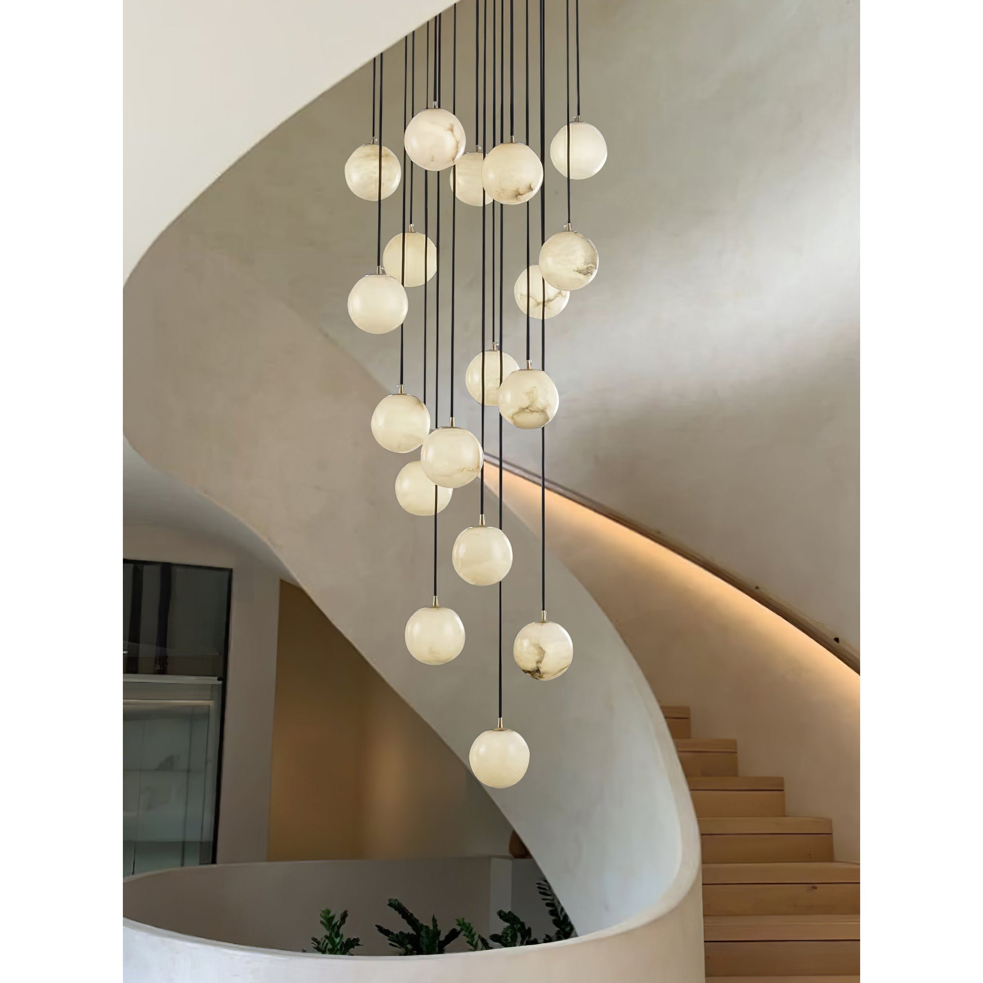 Alabaster Chandelier Balls Cluster - Neutralighting