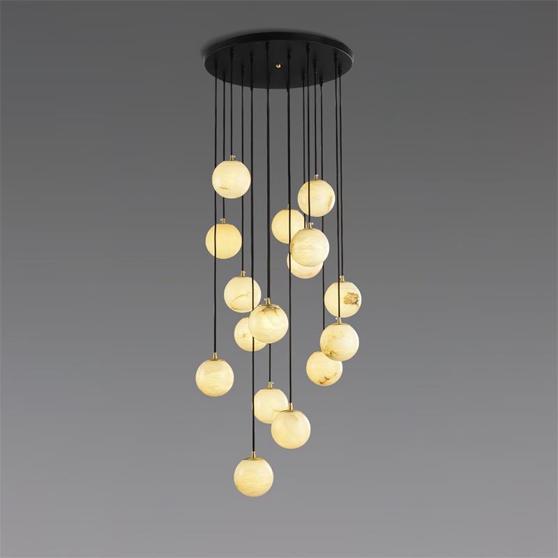 Alabaster Chandelier Balls Cluster - Neutralighting