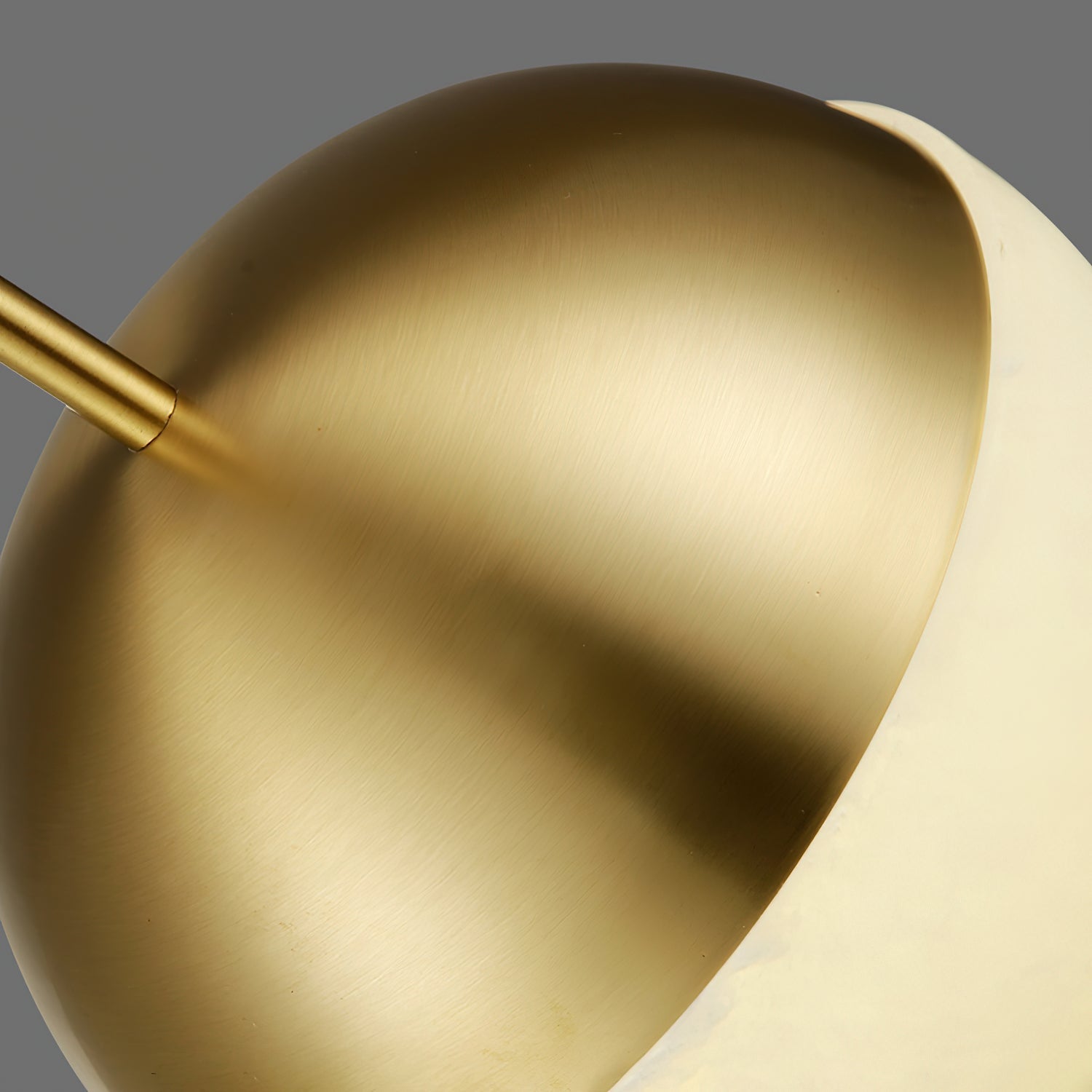 Himinuvye Alabaster Minimalist Bolus Brass Pendant Light - Neutralighting