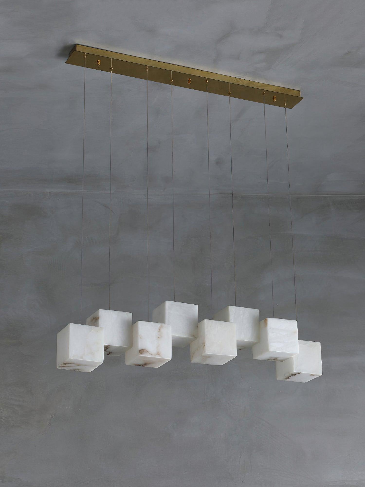 Eurraeel Alabaster Spiral Chandelier - Neutralighting