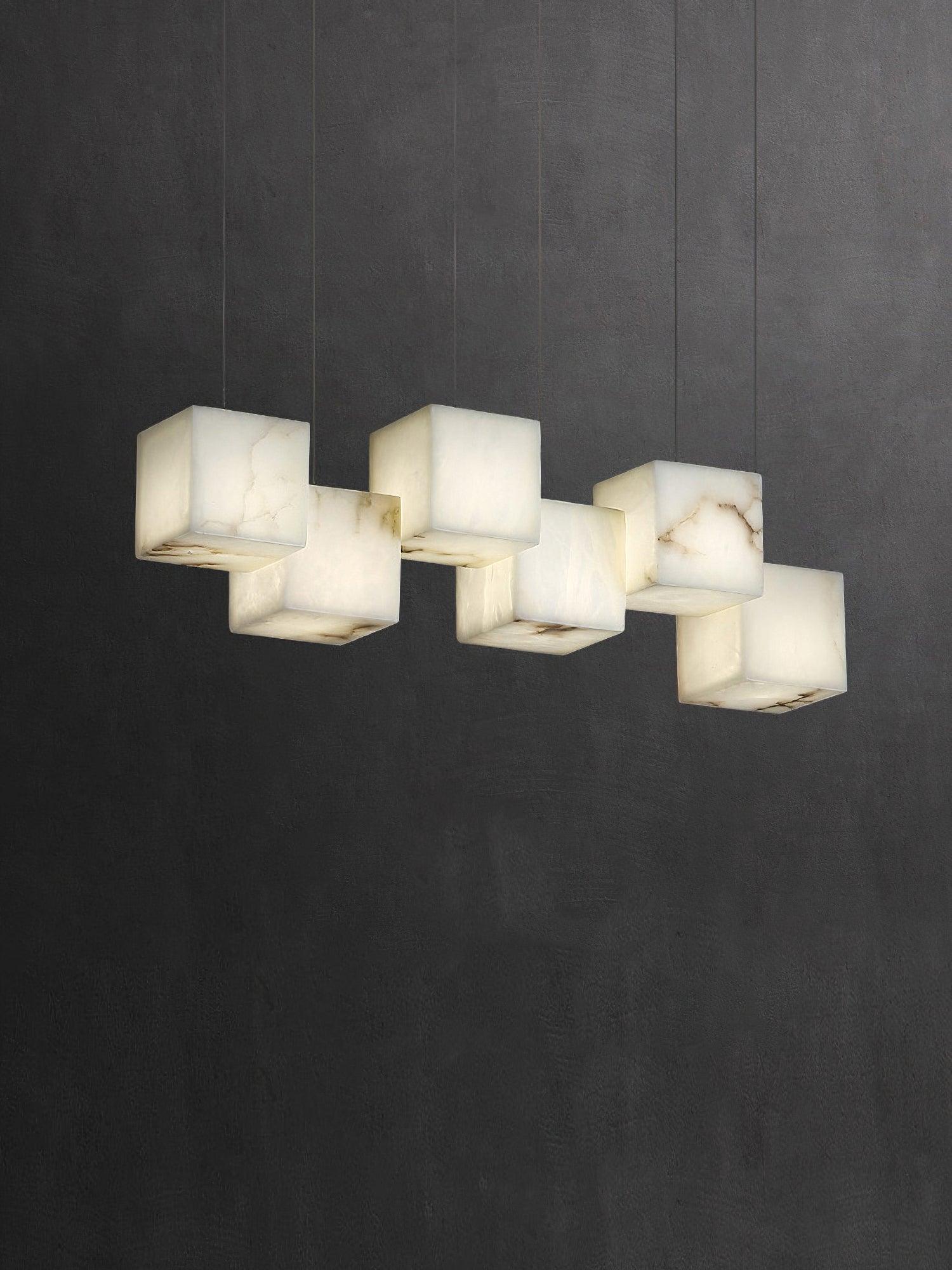 Eurraeel Alabaster Spiral Chandelier - Neutralighting
