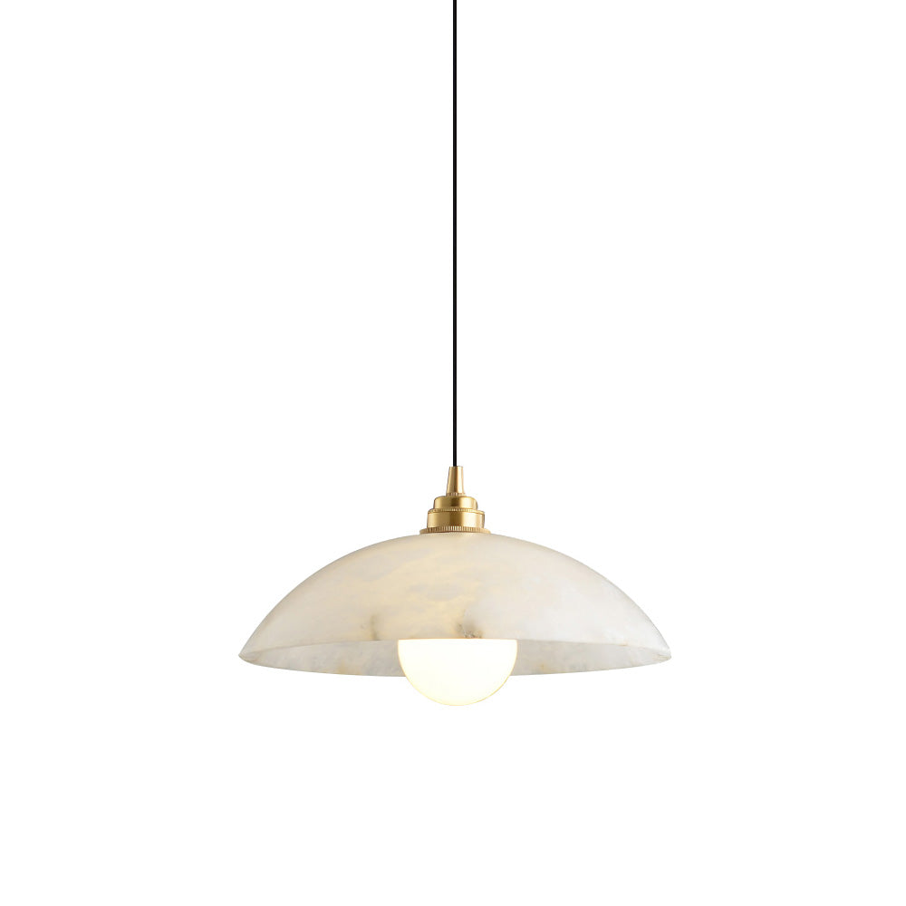 Ljomuvyd Individual Creativity Dome Alabaster Pendant Light - Neutralighting