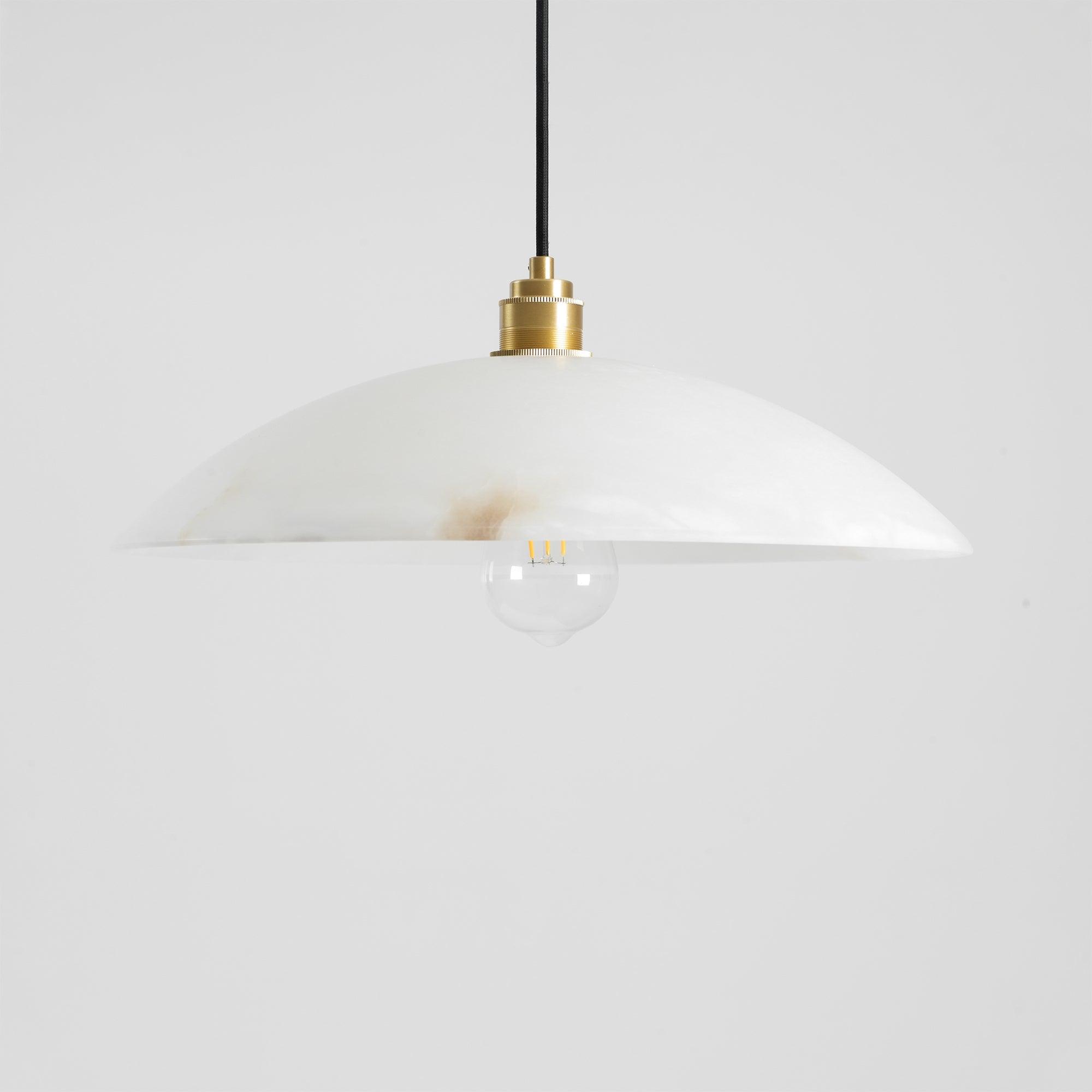 Ljomuvyd Individual Creativity Dome Alabaster Pendant Light - Neutralighting