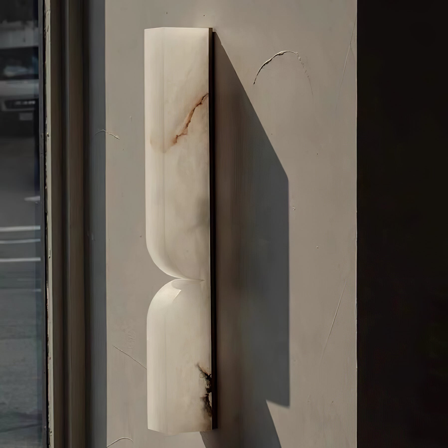 Lunaris Alabaster Rectangular Wall Lamp - Neutralighting