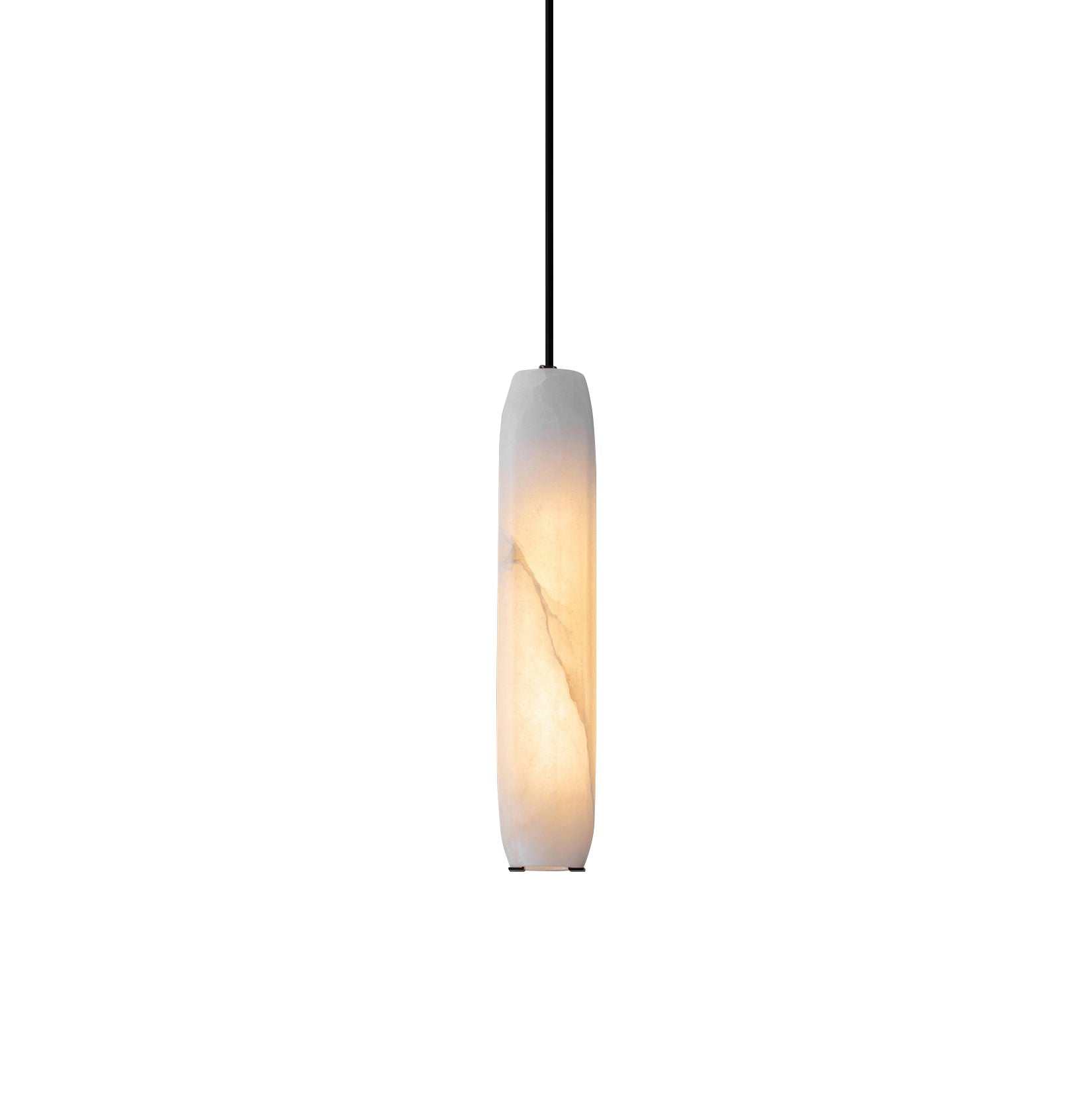 Kvennuvye Flute Modern Minimalist Alabaster Pendant Light - Neutralighting