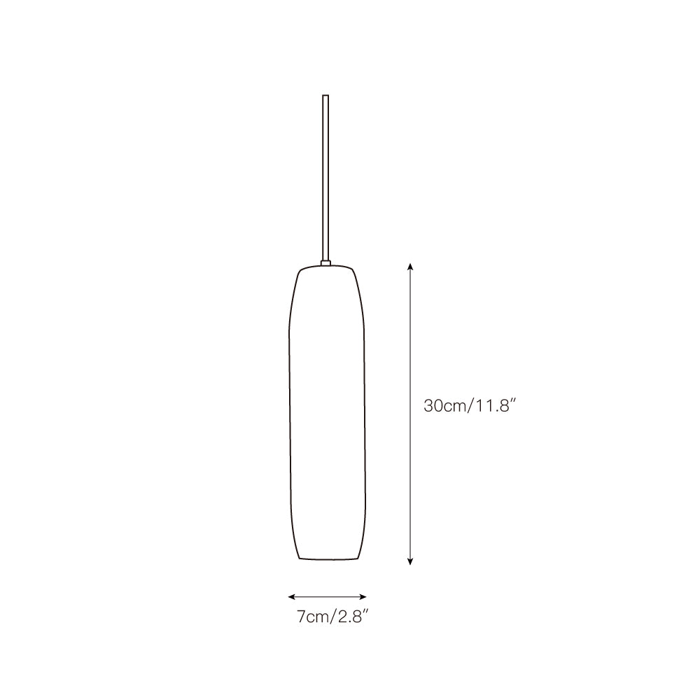 Kvennuvye Flute Modern Minimalist Alabaster Pendant Light - Neutralighting