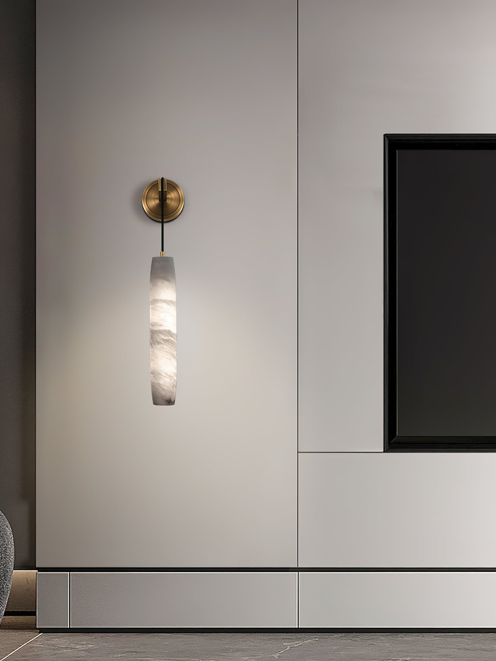 Alabaster Individual Creativity Flute Wall Lamp - Neutralighting