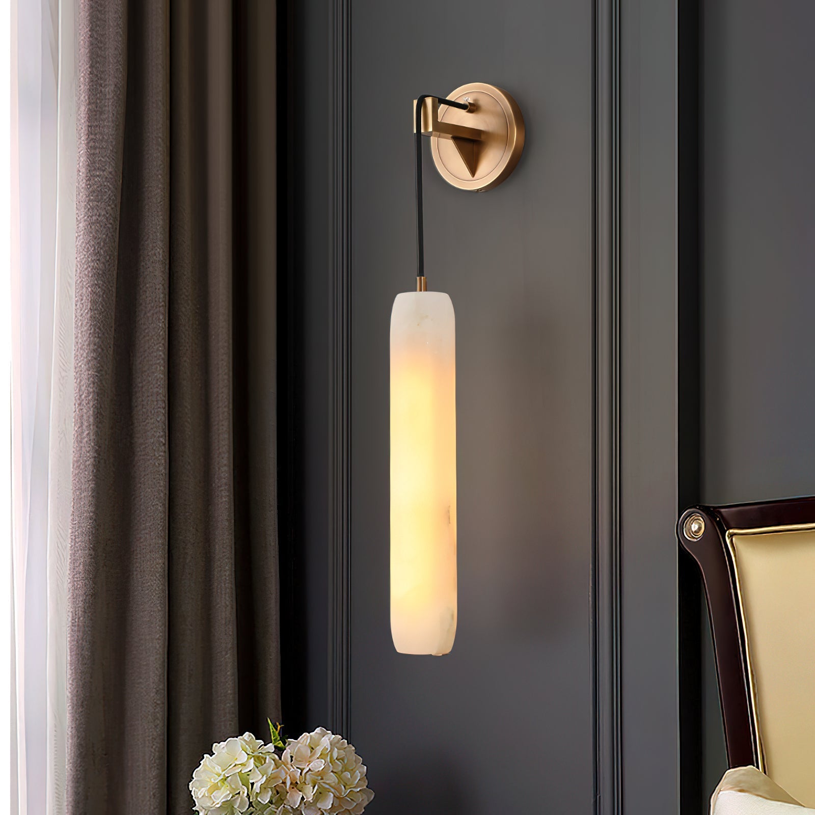 Alabaster Individual Creativity Flute Wall Lamp - Neutralighting