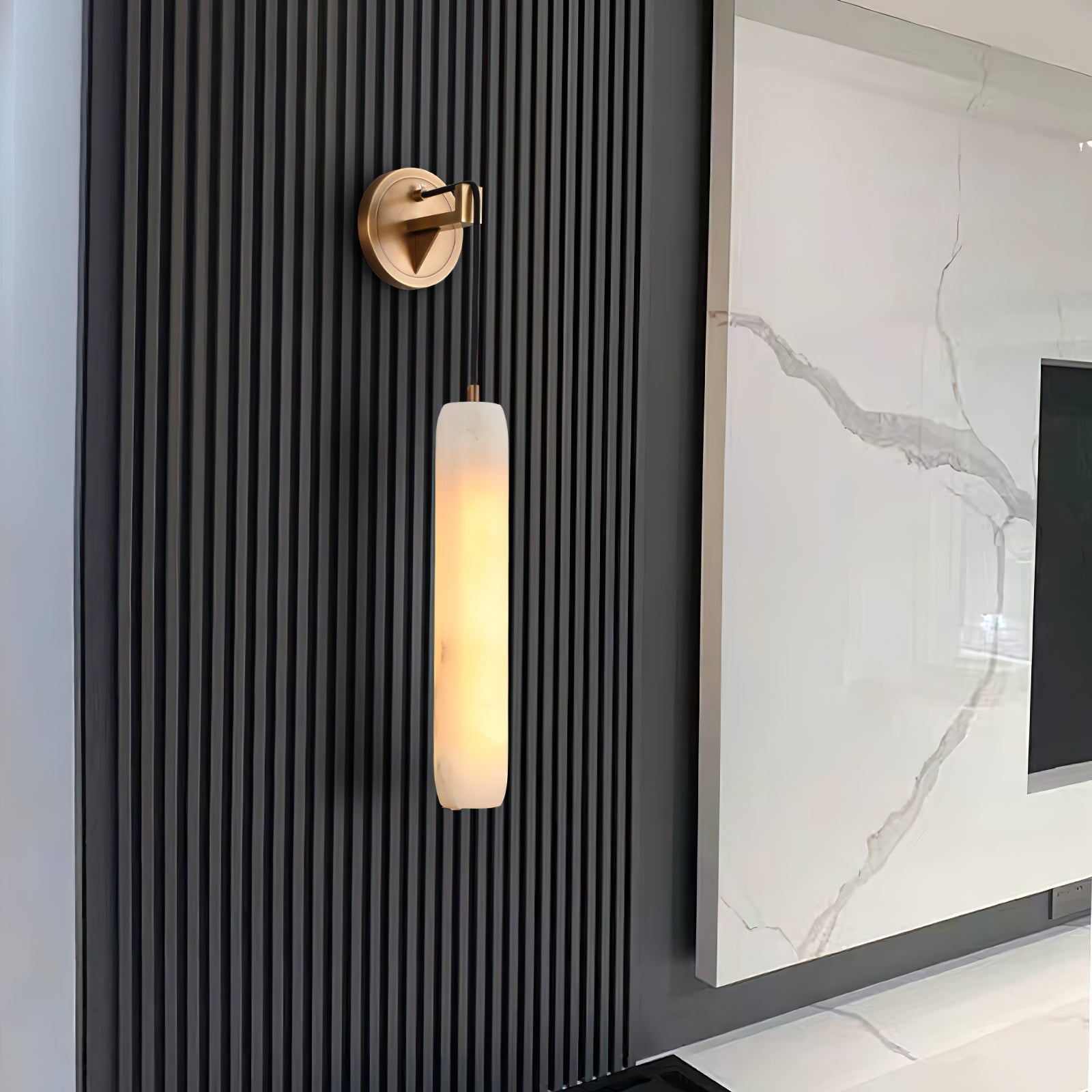 Alabaster Individual Creativity Flute Wall Lamp - Neutralighting