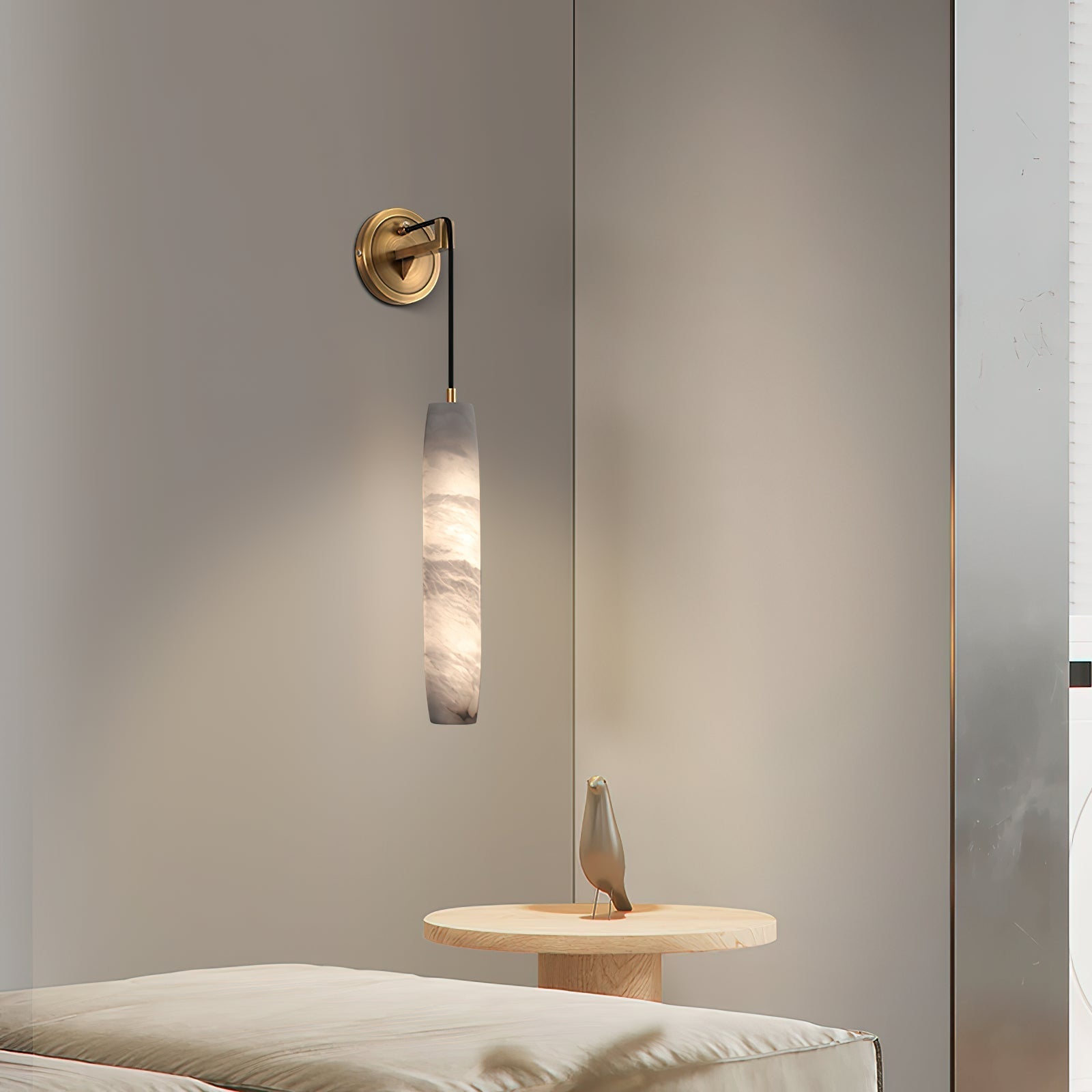 Alabaster Individual Creativity Flute Wall Lamp - Neutralighting