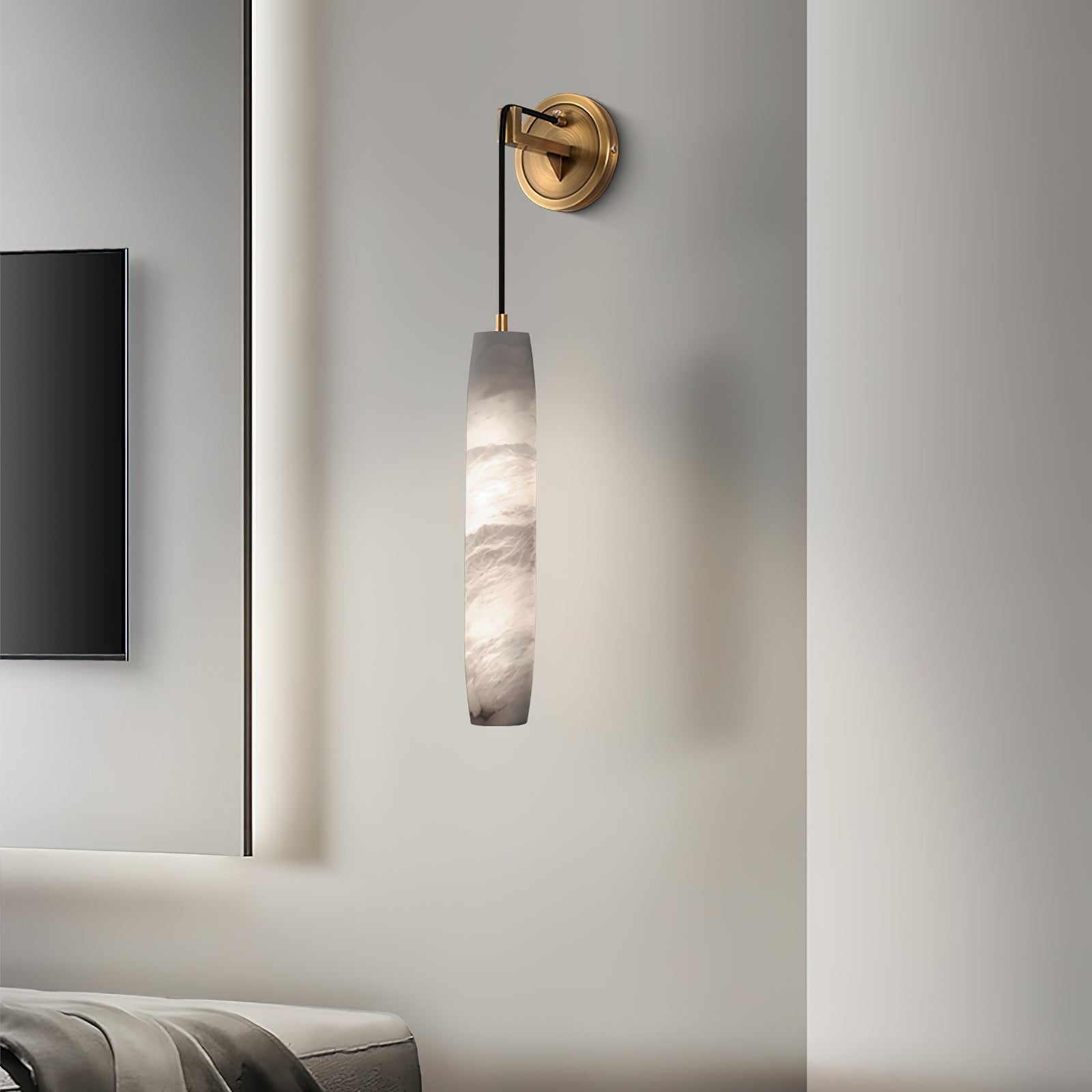 Alabaster Individual Creativity Flute Wall Lamp - Neutralighting