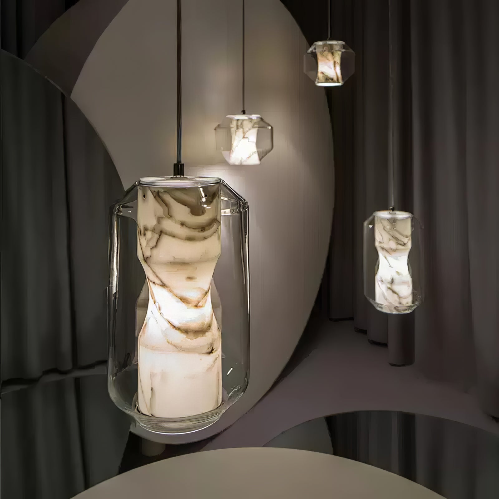 Elaris Alabaster Pendant Light - Neutralighting