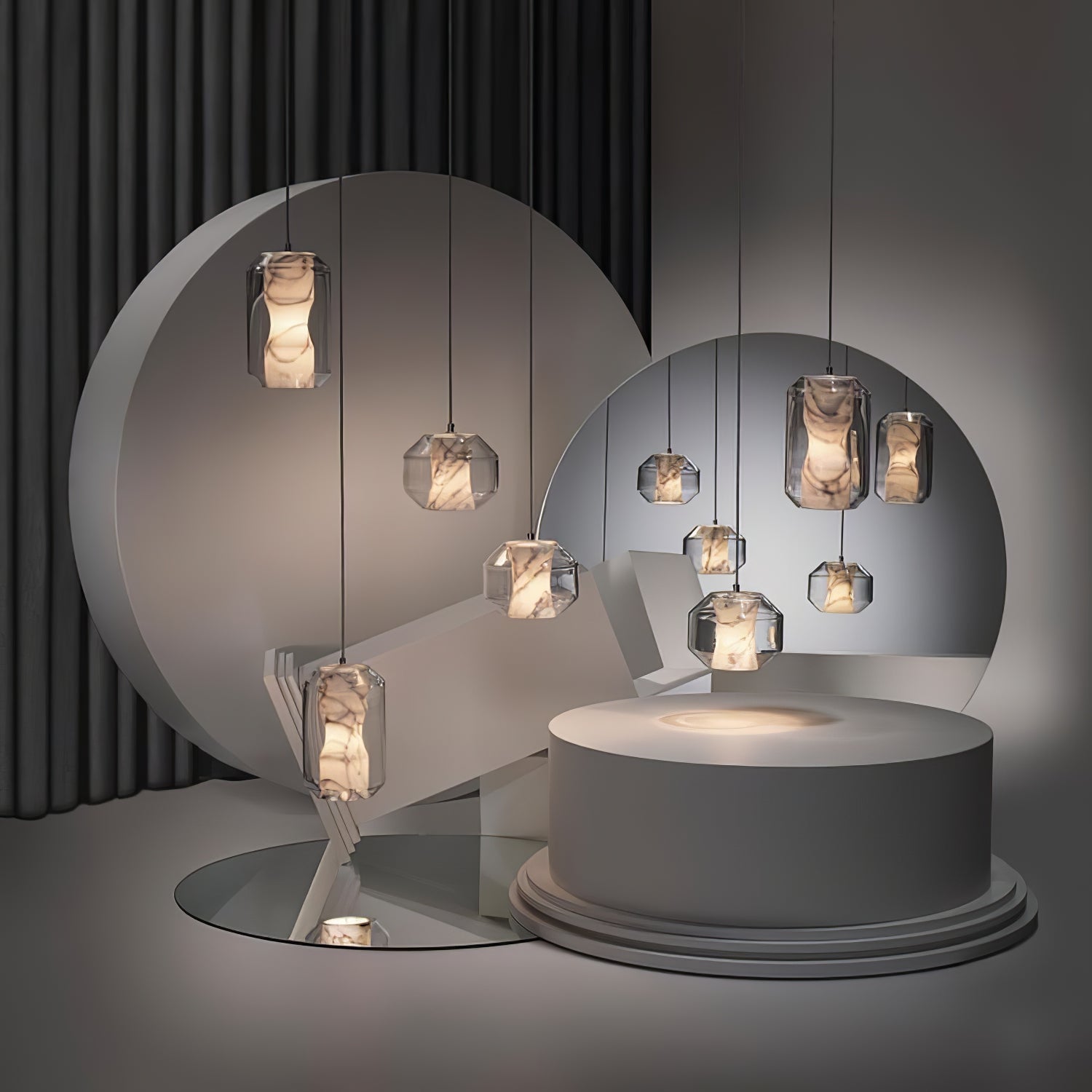 Elaris Alabaster Pendant Light - Neutralighting
