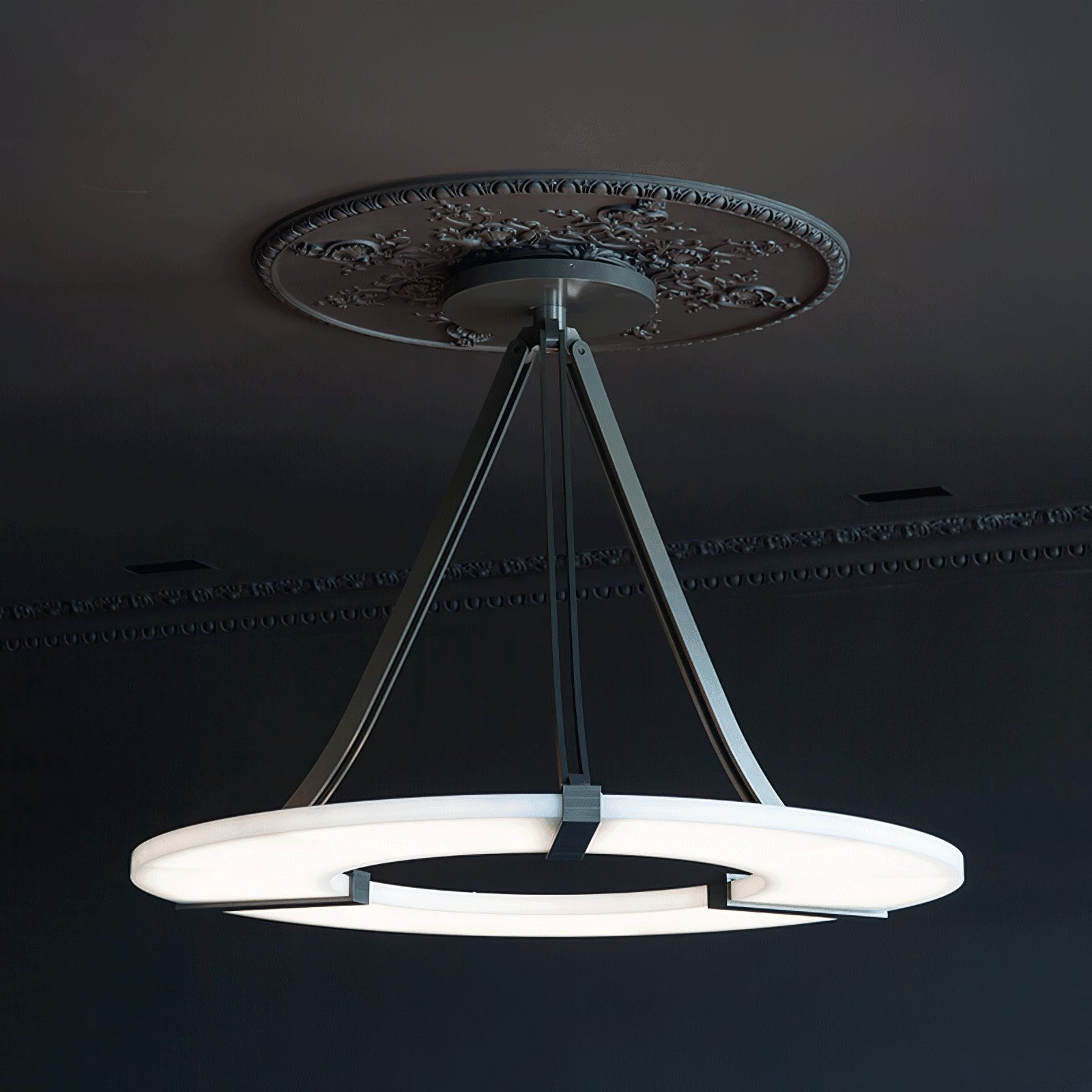 Althea Alabaster Ring Pendant Light Chandelier - Neutralighting