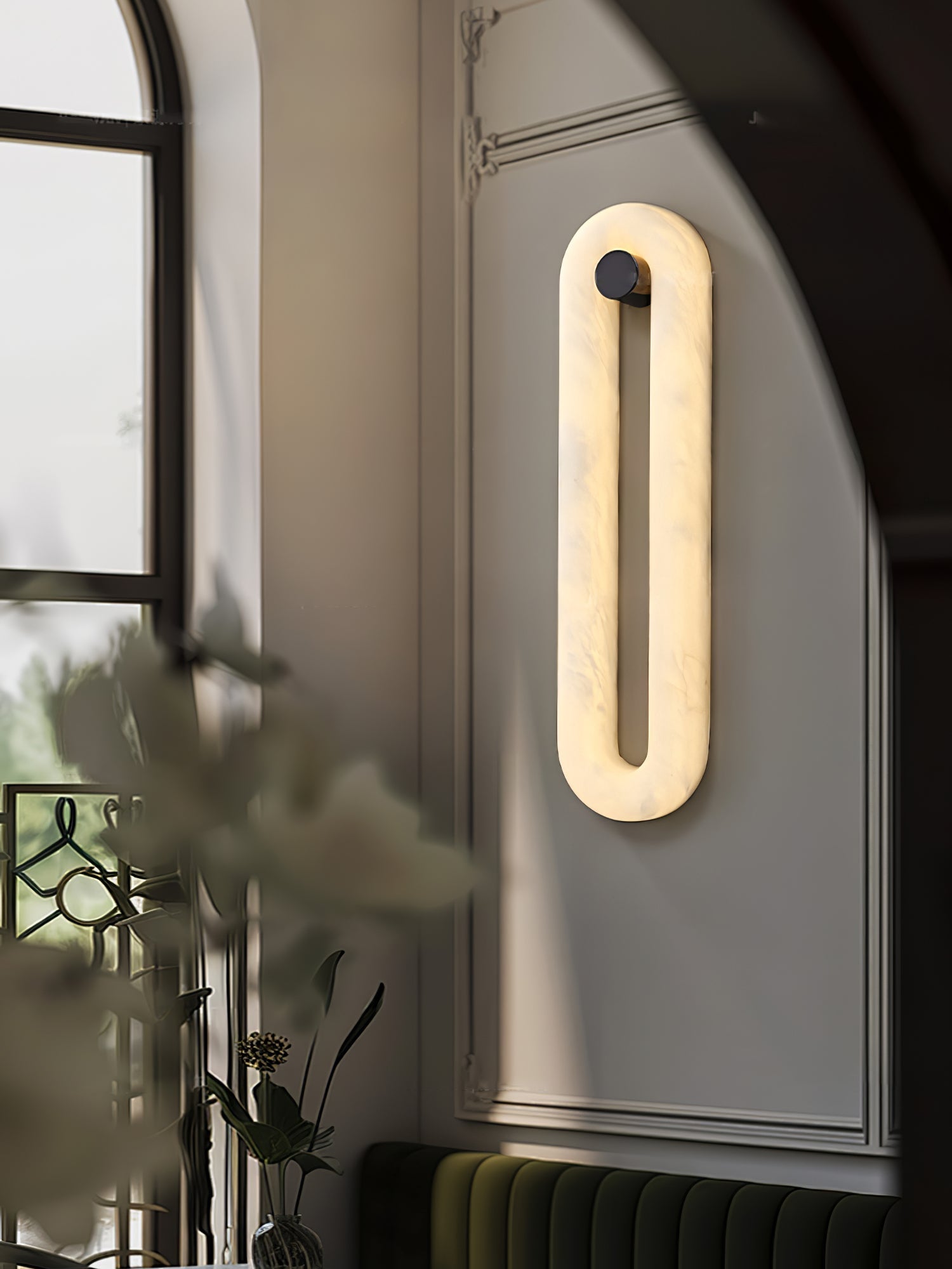 Aurea Modern Alabaster Wall Light - Neutralighting