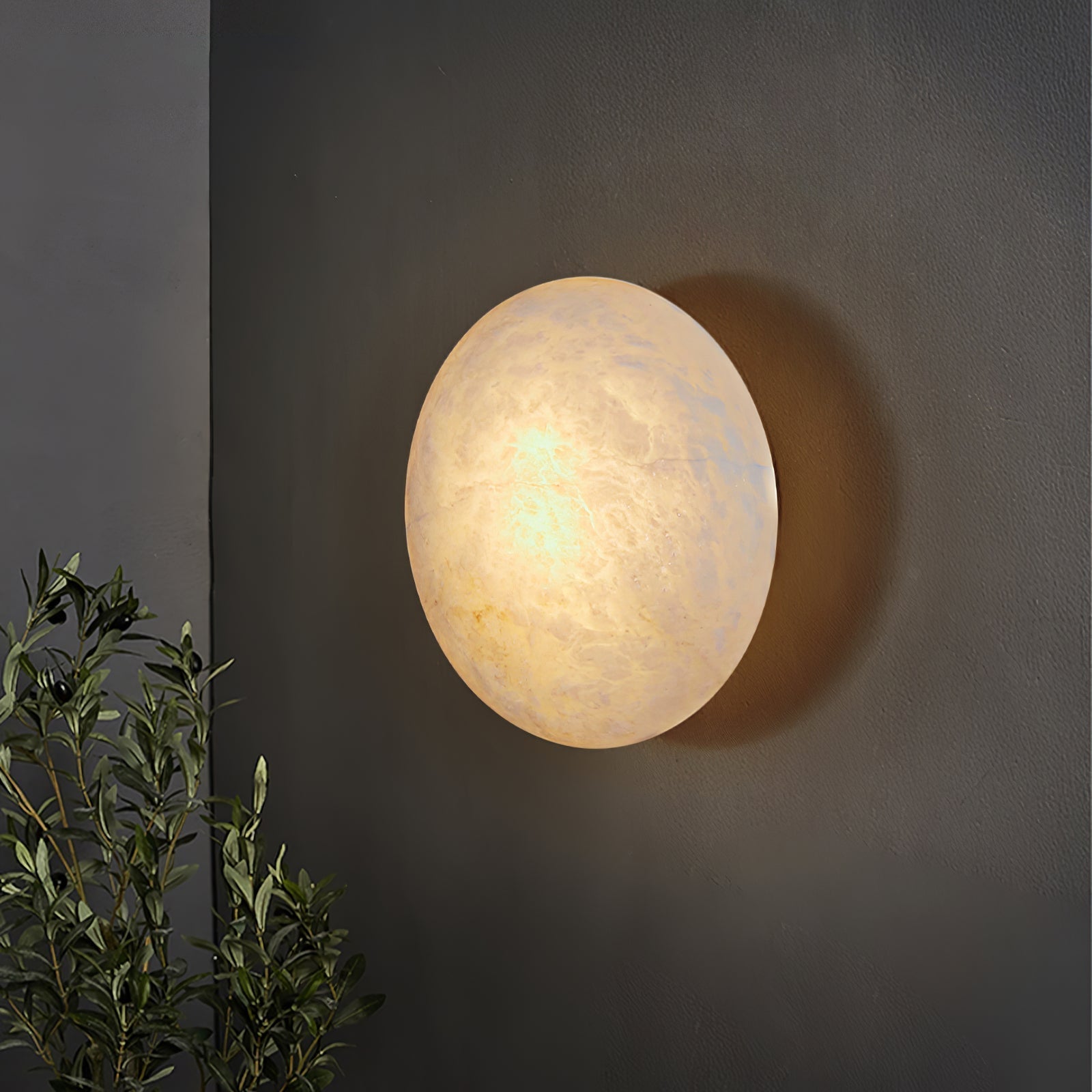 Vanorara Minimalist Alabaster Flush Mount Light - Neutralighting