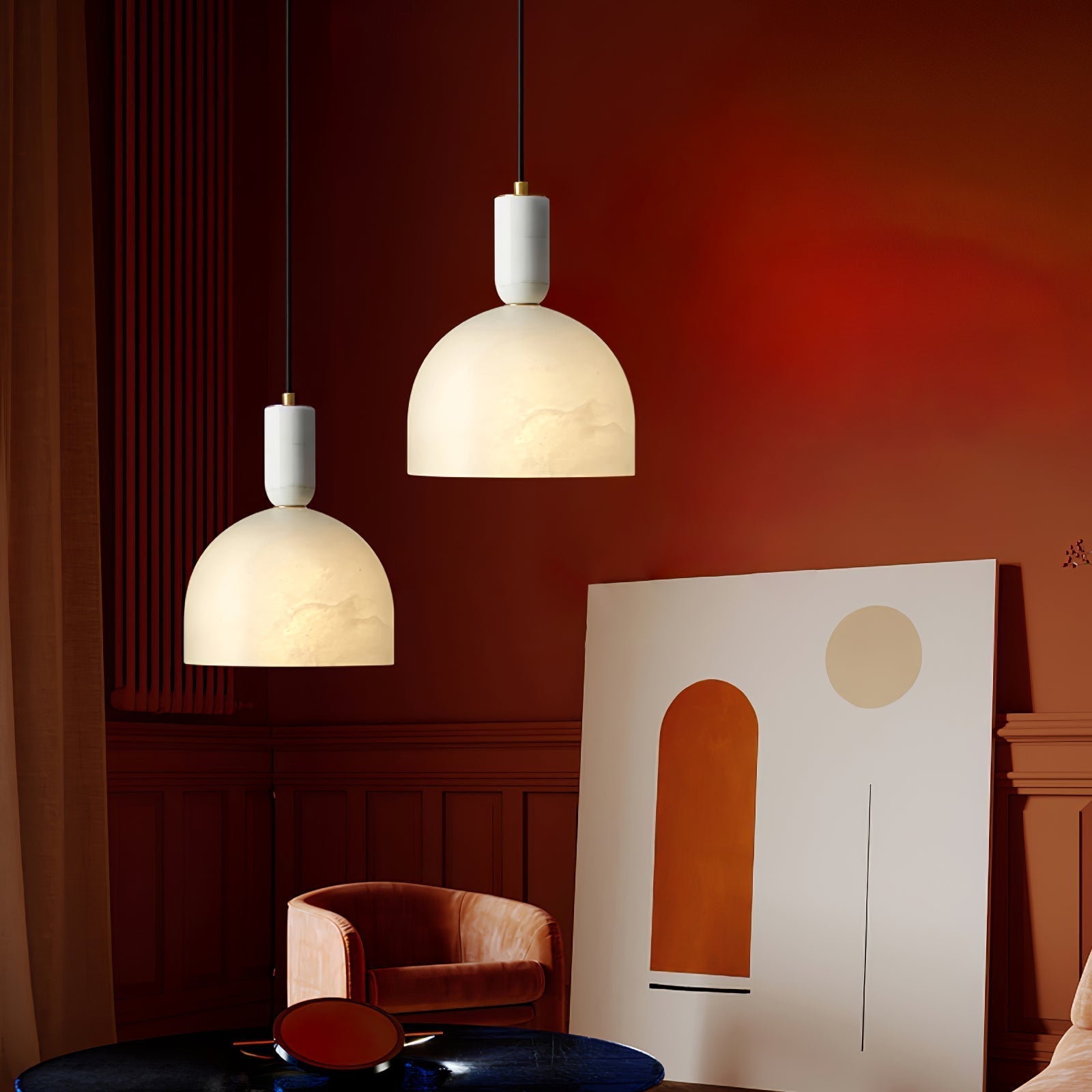 Culiror Minimalist Alabaster Pendant Light - Neutralighting