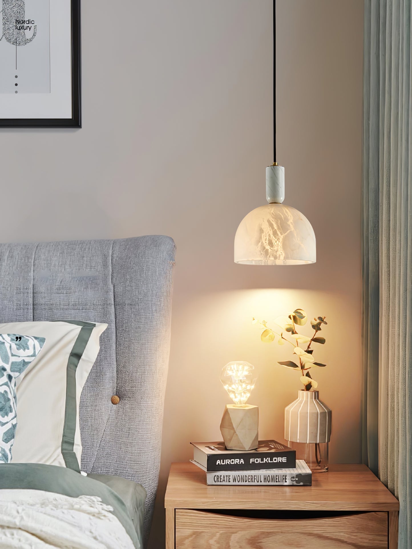 Culiror Minimalist Alabaster Pendant Light - Neutralighting