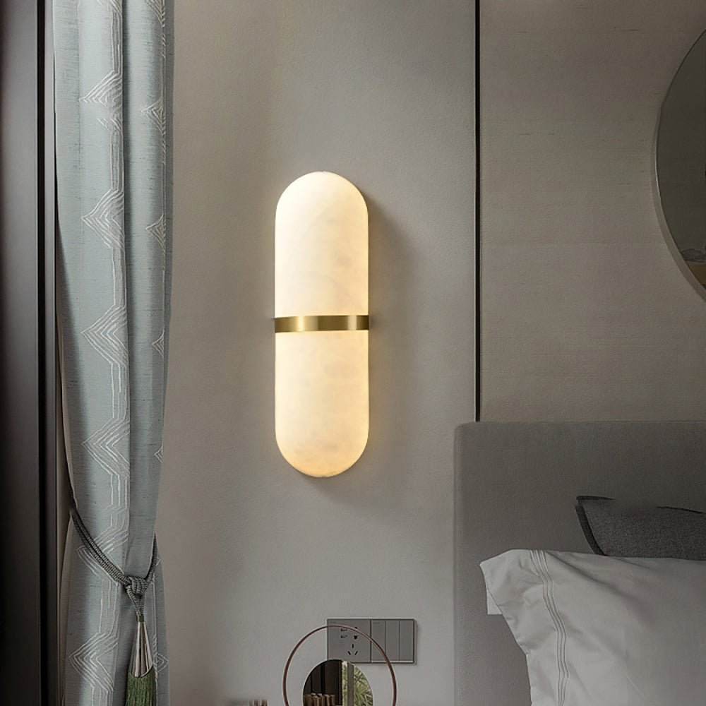 Ostruvyd Luxury Pill Alabaster Wall Lamp - Neutralighting
