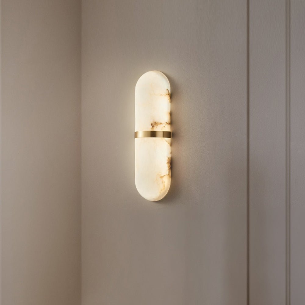 Vitheion Minimalist Alabaster Wall Light - Neutralighting