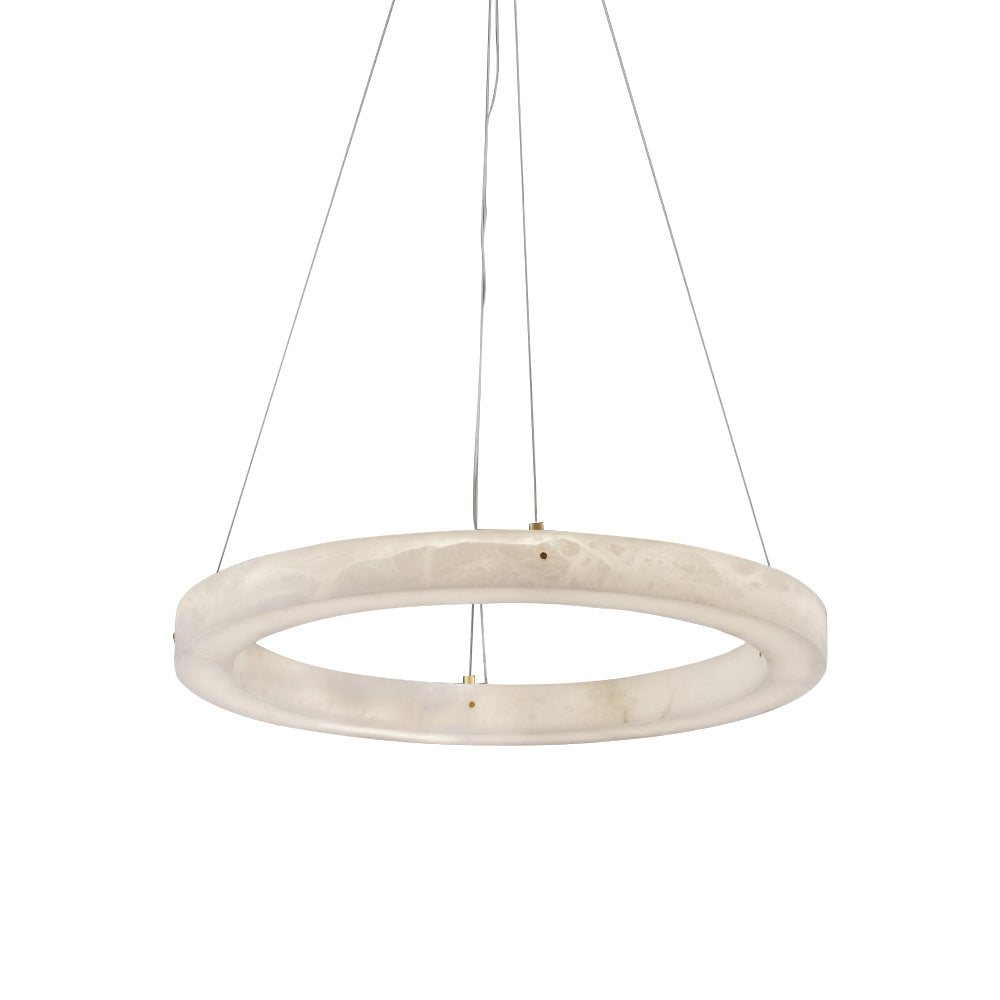 Plotuvyn Postmodern Luxury Ring Alabaster Chandelier - Neutralighting