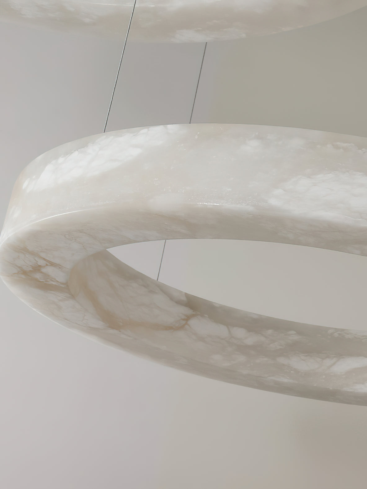 Plotuvyn Postmodern Luxury Ring Alabaster Chandelier - Neutralighting