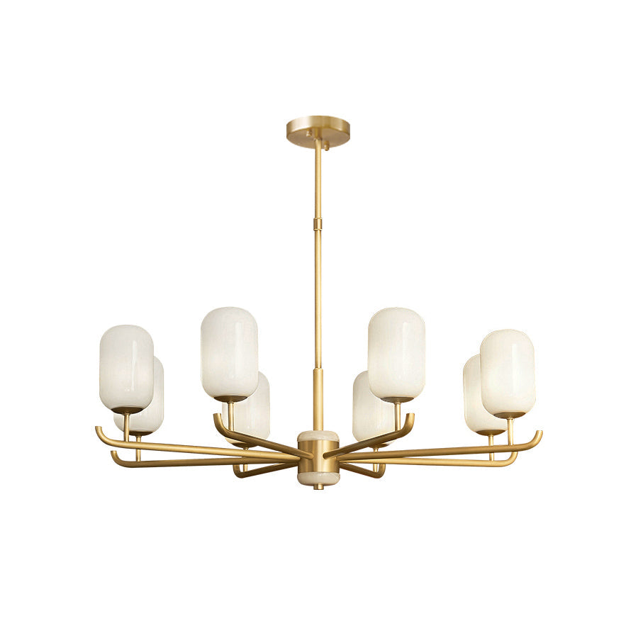 Sifuvyn Modern Geometric Glass Chandelier - Neutralighting