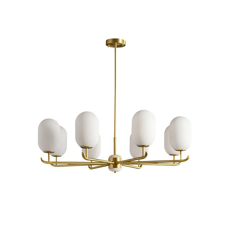 Sifuvyn Modern Geometric Glass Chandelier - Neutralighting