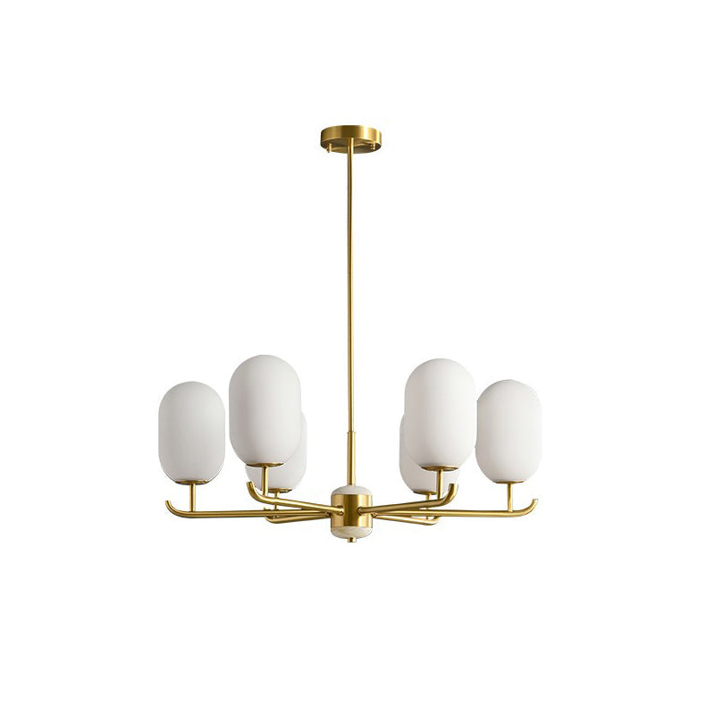 Sifuvyn Modern Geometric Glass Chandelier - Neutralighting