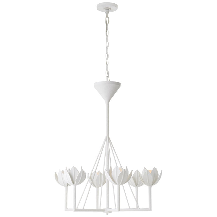Alberto Modern Minimalist Floral Brass Chandelier - Neutralighting