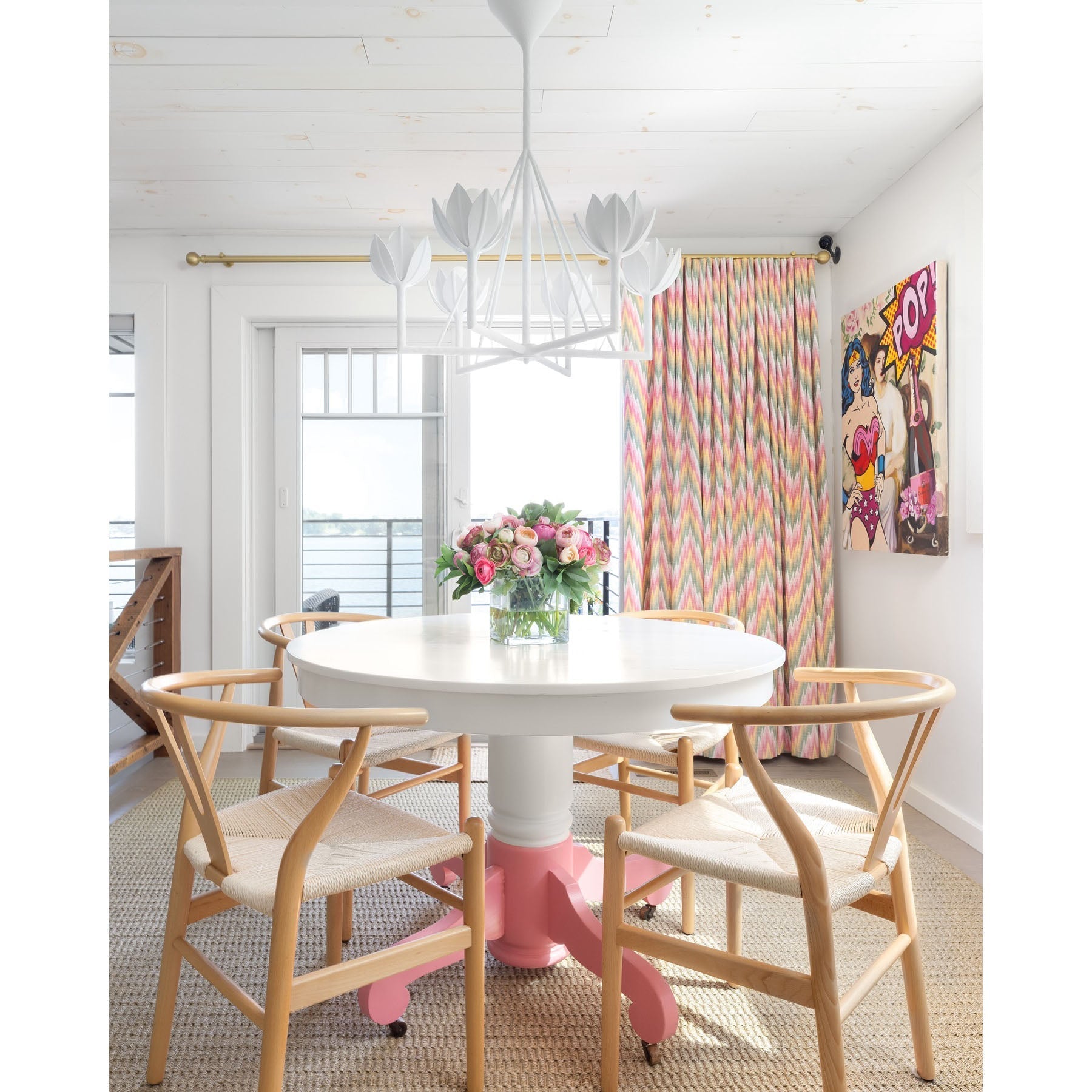Alberto Modern Minimalist Floral Brass Chandelier - Neutralighting