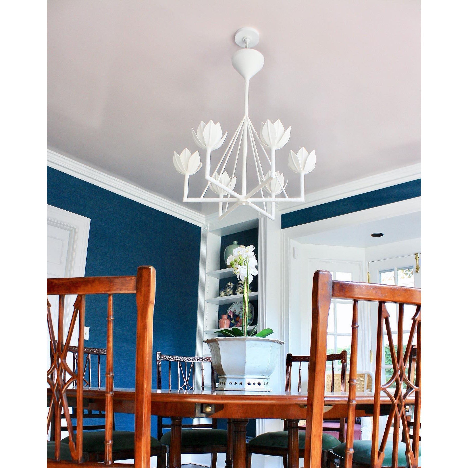Alberto Modern Minimalist Floral Brass Chandelier - Neutralighting
