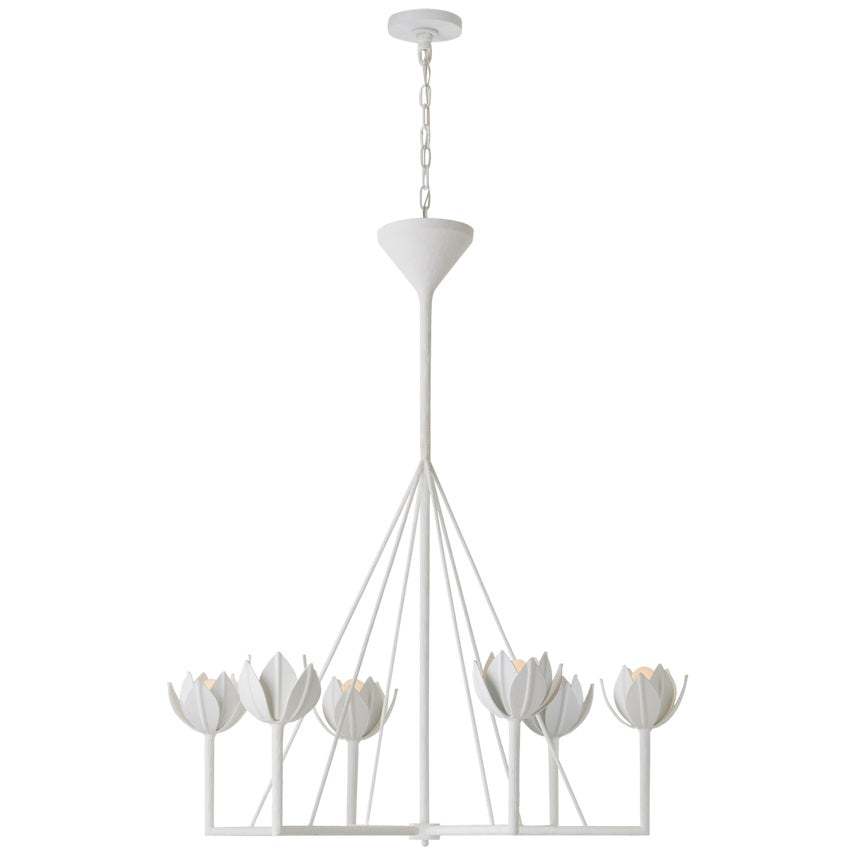 Alberto Modern Minimalist Floral Brass Chandelier - Neutralighting