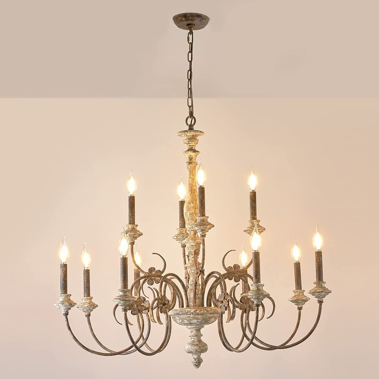 Waegnuvyn Traditional Candle Metal Chandelier - Neutralighting