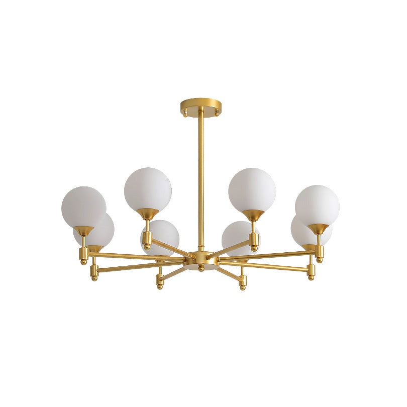 Vatnuvyi Minimalist Globe Glass Chandelier - Neutralighting