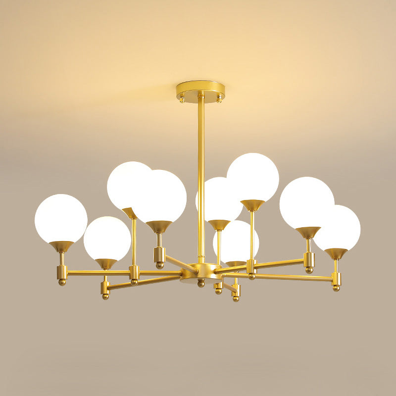 Vatnuvyi Minimalist Globe Glass Chandelier - Neutralighting