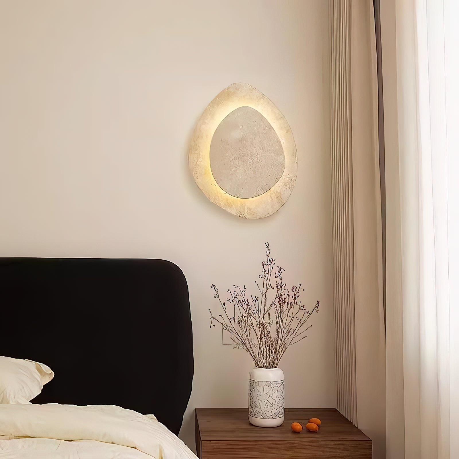 Yrvuvyn Individual Creativity Travertine Wall Lamp - Neutralighting